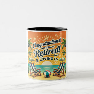 Taza Bicolor Retirement Congrats Mug   Mug oficialmente retirad