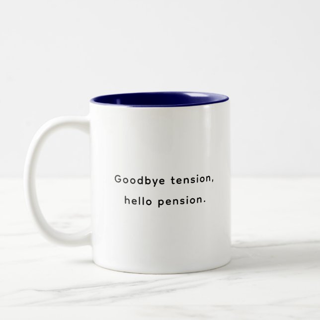 Taza Bicolor Retirement Funny & Inspirational Quotes Mug  (Izquierda)