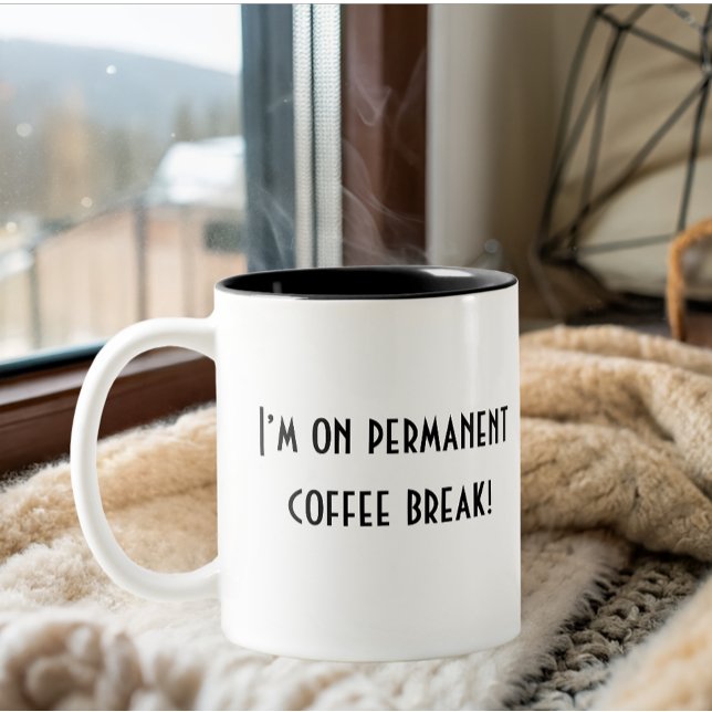 Taza Bicolor retiro simple y gracioso (Subido por el creador)