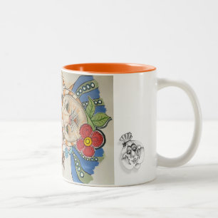 Taza Bicolor "Retrato caprichoso" cara