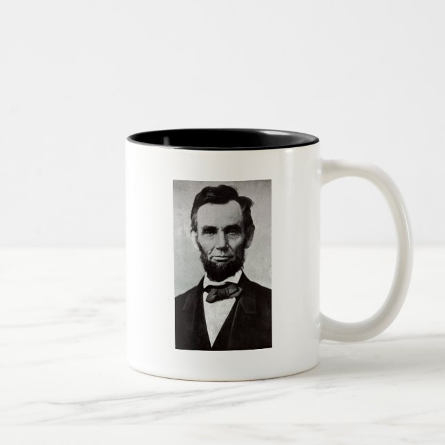 Taza Bicolor Retrato de Abe Lincoln 2 (Derecha)