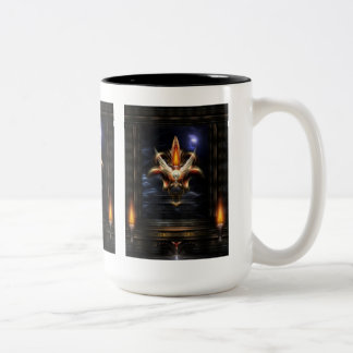 Taza Bicolor Retrato de Fuego de Antorcha Akrelliana
