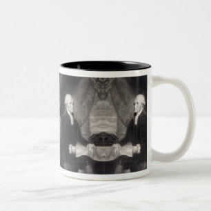Taza Bicolor Retrato de George Washington mug