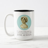 Retrato de Jane Austen y cita para leer
