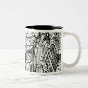 Taza Bicolor Retrato de la familia de Charles I