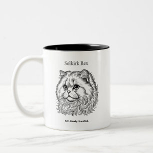 Taza Bicolor Retrato de Selkirk Rex