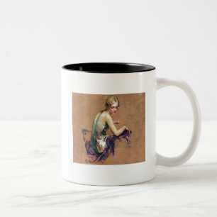 Taza Bicolor Retrato en colores pastel