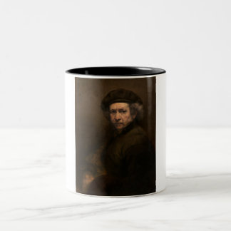 Taza Bicolor Retrato propio de Rembrandt: pintor holandés de la