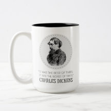 Retrato y cita de Charles Dickens