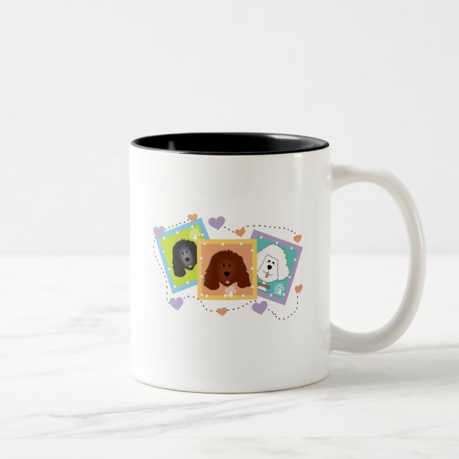 Taza Bicolor Retratos de perros camisetas y regalos (Derecha)