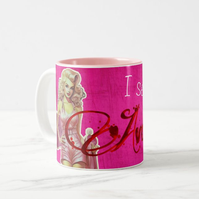 Taza Bicolor Retro Avon (Anverso izquierdo)