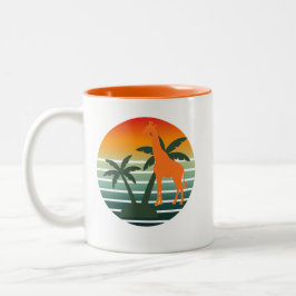 Taza Bicolor Retro Background