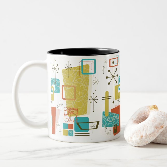 Taza Bicolor Retro clásico (Con donut)
