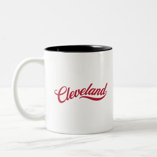 Taza Bicolor Retro Cleveland (Izquierda)
