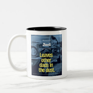 Taza Bicolor Retro Dad Car Mug