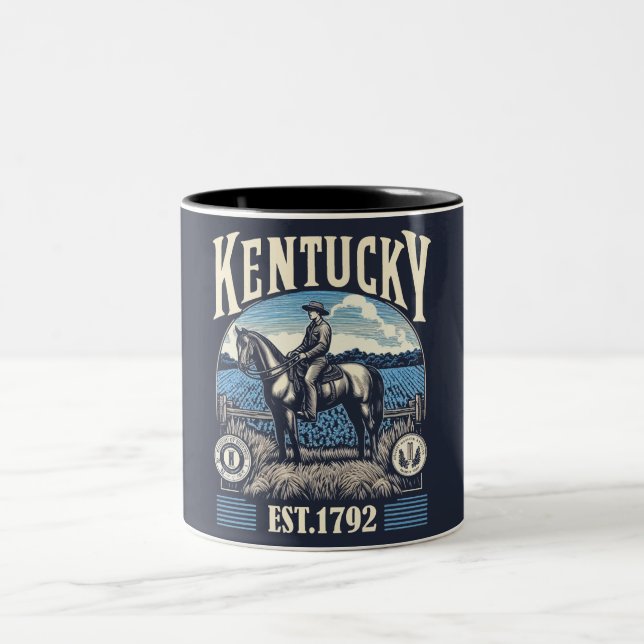 Taza Bicolor Retro Kentucky (Centro)