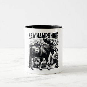 Taza Bicolor Retro New Hampshire