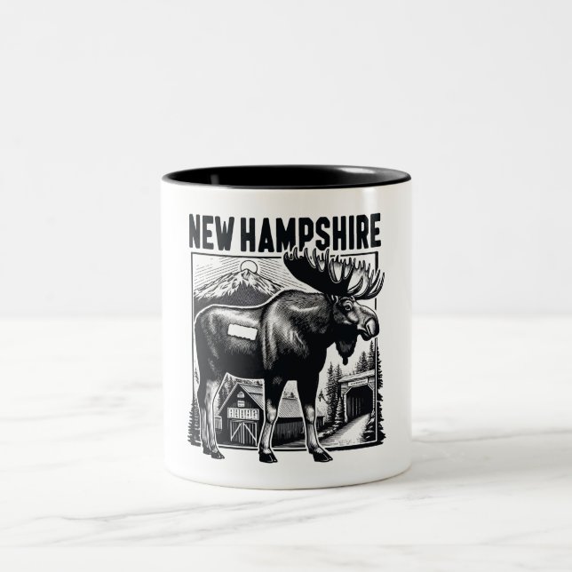 Taza Bicolor Retro New Hampshire (Centro)