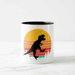 Taza Bicolor Retro Rex Roars