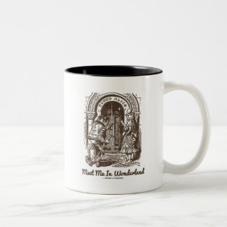 Taza Bicolor Reúnete conmigo en la puerta de la reina del país