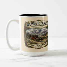 Taza Bicolor Reunión de la familia Webber