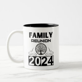 Taza Bicolor Reunión Familiar Reunión 2024 Familias
