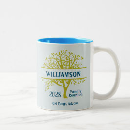 Taza Bicolor Reunión familiar salva el árbol de genealogía de f