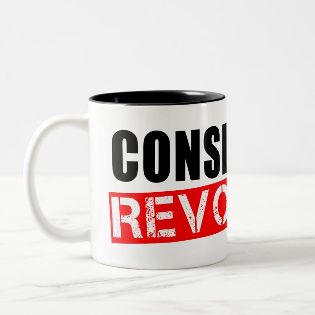Taza Bicolor Revolución conservadora (Izquierda)