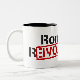 Taza Bicolor Revolución de Ron Paul