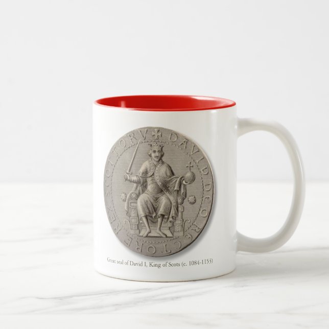 Taza Bicolor Rey David I de Escocia Mug (Derecha)