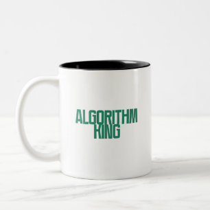 Taza Bicolor Rey de los Algoritmos Ciencia de Datos Aprendiza