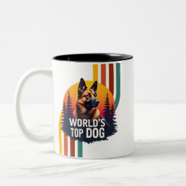 Taza Bicolor Rey de los perros