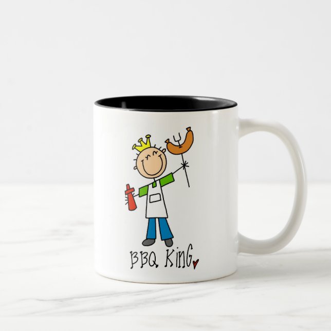 Taza Bicolor Rey del Bbq (Derecha)