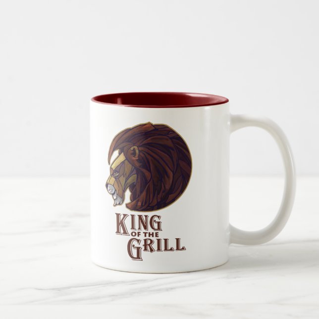 Taza Bicolor Rey del Grill (Derecha)