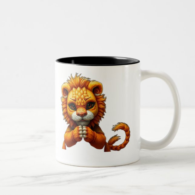 Taza Bicolor rey del león lindo (Derecha)