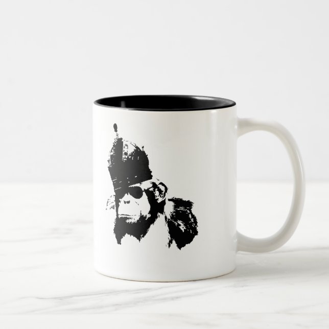 Taza Bicolor Rey del mono de la pintada (Derecha)