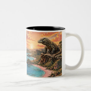 Taza Bicolor Rey Dragón de Komodo de la Isla