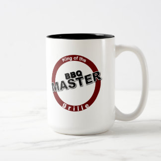 Taza Bicolor Rey maestro de parrilladas de la parrilla