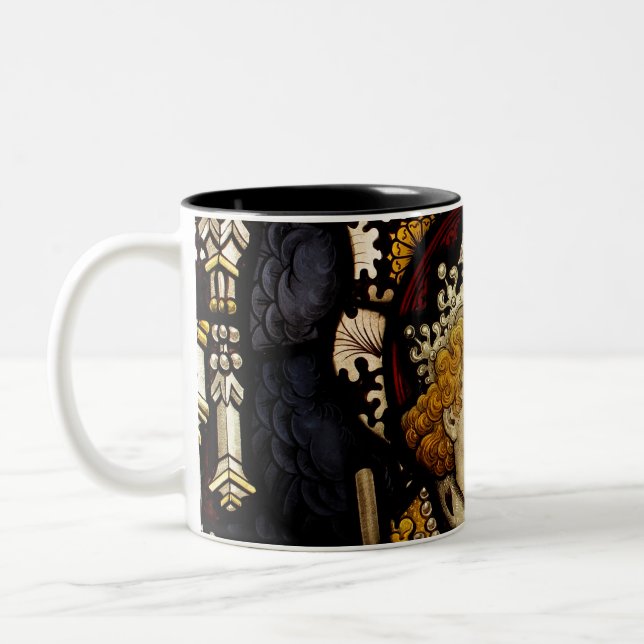Taza Bicolor rey medieval edad media caballero (Izquierda)