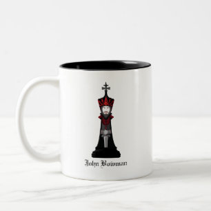 Taza Bicolor Rey negro / nombre personalizado