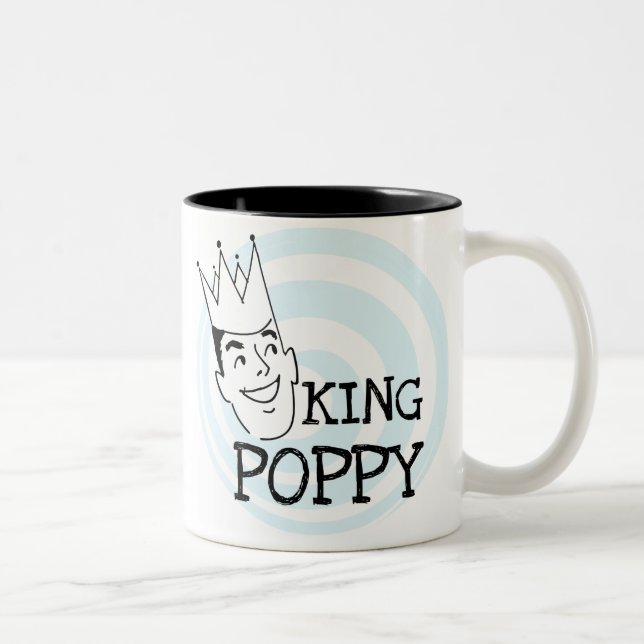 Taza Bicolor Rey Poppy T-shirts y regalos (Derecha)