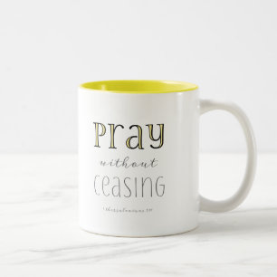 Taza Bicolor Rezar sin cesar - 1 Tes 5:17