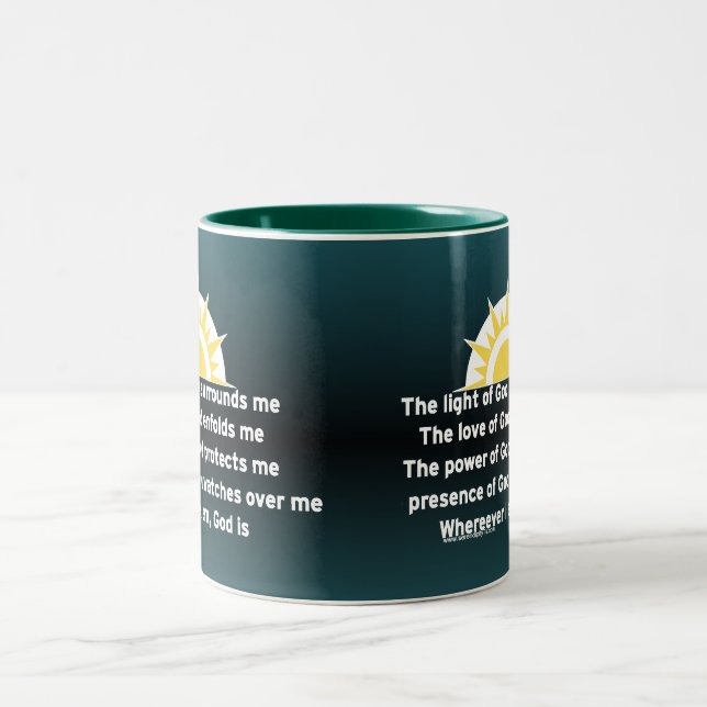 Taza Bicolor Rezo de la protección (Centro)