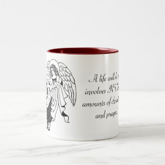 Taza Bicolor Rezo y chocolate