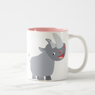 Taza Bicolor Rhino Mug, Personalizado divertido