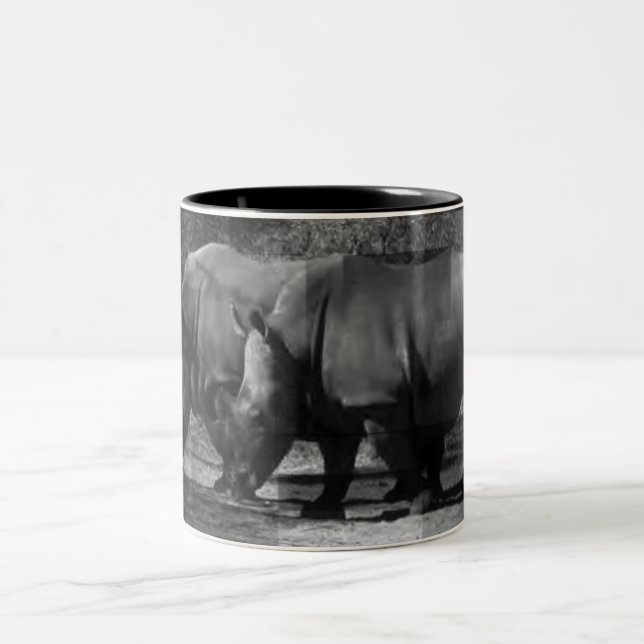 Taza Bicolor Rhinoceroses Mug (Centro)