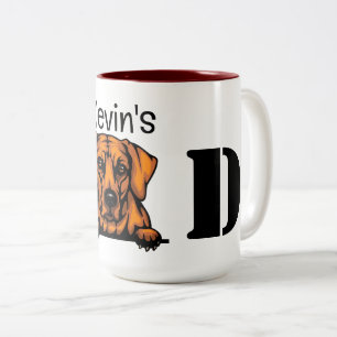 Taza Bicolor Rhodesian Ridgeback Buscando papá personalizado