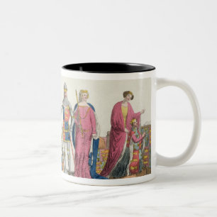 Taza Bicolor Richard el Lionheart, Juan de flaco, Edward III,