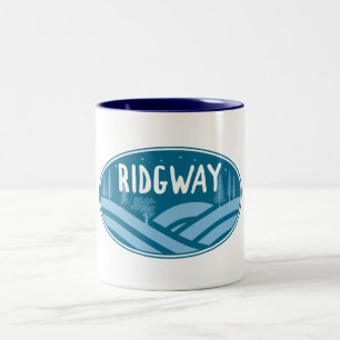 Taza Bicolor Ridgway Colorado al aire libre