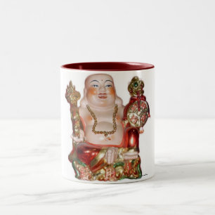 Taza Bicolor Ríe Buda Mug